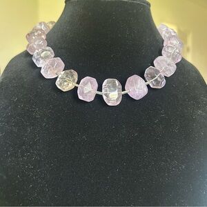 Elegant Purple Beaded Necklace